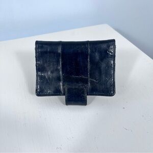 Eel Skin Business Card/Credit Card Holder. EXC